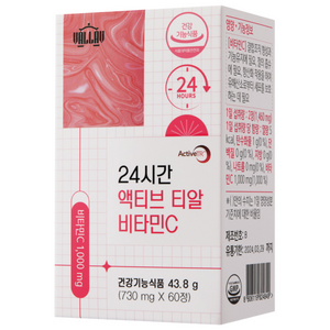 밸라브 24시간 액티브 티알 비타민C, 60정, 1개