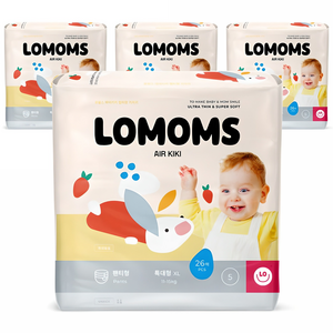 로맘스 에어키키 팬티형 기저귀 아동용, 5단계, 104매