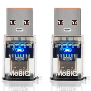 모비큐 USB A To C 타입 3.2Gen2 10G 데이터 120W 초고속 충전 투명 OTG 변환 미니젠더 EM-ATC1P120W