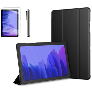 갤럭시탭A7 10.4 호환 슬림 북커버 스탠드 케이스+액정보호필름+터치펜 SM-T500N T505N 케이스나라