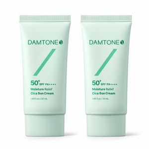 담톤 저자극 눈시림없는 클리닉개발 순한 수분진정 백탁없는 발림성좋은 선크림 SPF50+ PA++++, 50ml, 2개