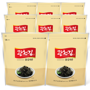 광천김 참 김자반, 70g, 8개