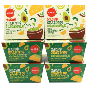 아미고나쵸 나쵸 그랩앤고 구아카몰, 100g, 6개