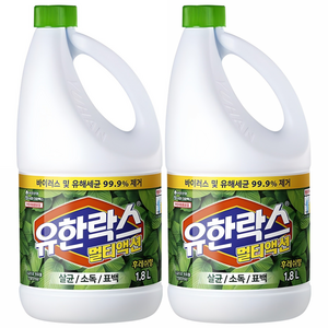 유한락스 멀티액션 후레쉬, 1.8L, 2개