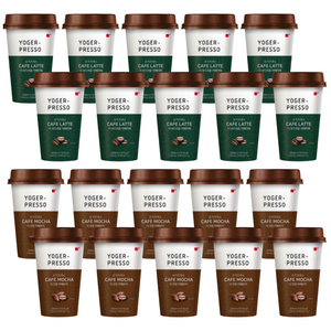 요거프레소 컵커피 카페라떼+카페모카 2종 혼합, 20개, 200ml