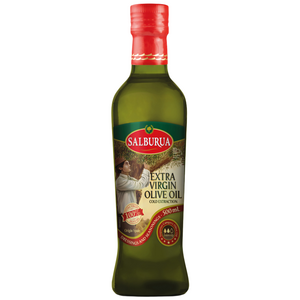 살부루아 엑스트라버진 올리브오일 100% 유리병포장 냉압착방식 스페인산, 500ml, 2개