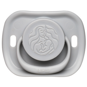 유피스 애착 쪽쪽이 노리개젖꼭지, 1단계(신생아부터), 그레이, 1개