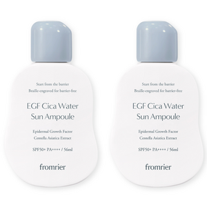 프롬리에 비건 EGF 시카 워터 선앰플 56ml[SPF50+] 1개 (재고보유 000EA), 56ml, 2개