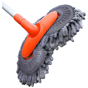 투데이리빙 4세대 3단 세차 밀대 듀얼 헤드 각도 조절 차량용 브러쉬 자동차 접이식 대걸레 청소 용품