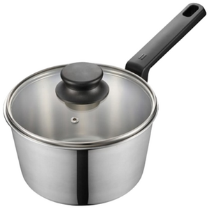 PN풍년 인덕션 위더스 뉴트로 IH 편수 냄비, 18cm, 블랙 + 실버, 1개