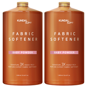 쿤달 초고농축 섬유유연제 베이비파우더향 본품, 1.58L, 2개