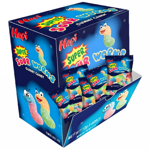 슈퍼 사우어 웜즈 구미 60봉지입 대용량, 600g, 1개