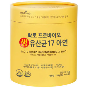 메디트리 락토 프로바이오 생 유산균 17 아연, 120g, 1개