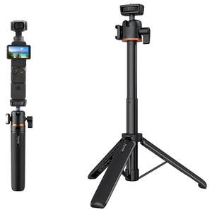 Flymile 360도 회전 확장 짐벌 삼각대 - OSMO Pocket 4 pro/4/3/Insta360 X5/osmo 360 호환 액션캠 3 in 1 휴대용 셀피봉