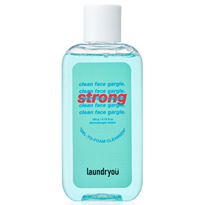 런드리유 클린 페이스 가글 젤투폼 클렌저 스트롱, 160g, 1개