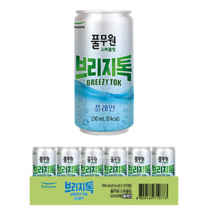 브리지톡 스파클링 플레인 탄산수, 190ml, 90개