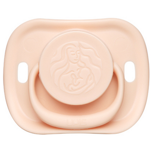 유피스 애착 쪽쪽이 노리개젖꼭지, 1단계(신생아부터), 핑크베이지, 1개