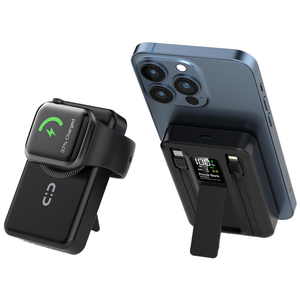 THOUSTA 맥세이프 무선 고속충전 보조배터리 10000mAh PD22.5W QC3.0 일체형 슬림 파워뱅크 거치대