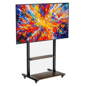 UNHO 특대형 이동식 TV스탠드 40-100인치 하중 100KG 티비 거치대 LG 삼성 일반브랜드 호환