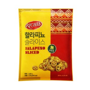 리치스 할라피뇨 슬라이스, 3kg, 1개