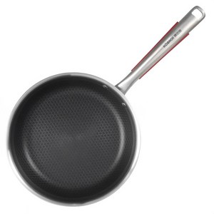 코바흐 316L 양면 무늬 깊은 프라이팬 실버 + 블랙, 28cm, 1개