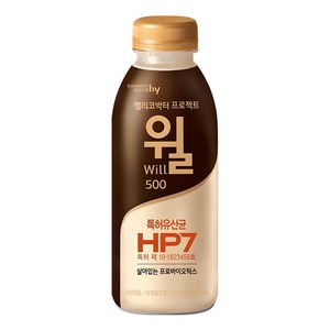 에치와이 헬리코박터 프로젝트 윌 오리지널 에코, 500ml, 4개