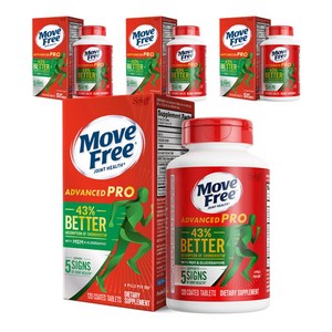 무브프리 어드밴스드 프로 코팅된 타블렛, 120정, 4개