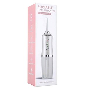 무선 전동 구강 세정기 휴대용 무선 구강 세정기 3가지 모드와 4개 노즐 가정용 구강 관리 강력 치실 여행 출장 명절 선물 구강 세정기 구강 위생