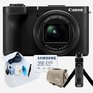 [포토리뷰이벤트] 캐논 Power Shot V1 + 크리에이터 8종 패키지(아이리버 정품 OLED 무선 슈팅그립 + 256GB 메모리 포함)