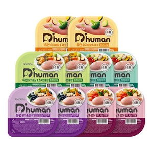 듀먼 전연령 강아지 닭가슴살 화식 냉동 간식 5종 세트, 채소, 빌베리, 토..., 50g, 10개