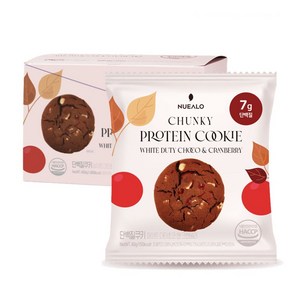 누알로 단백질 쿠키 화이트초코 앤 크랜베리 맛, 400g, 1개