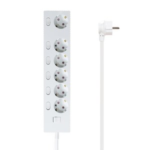 파워존 자동소화 4000W 고용량 웨이브 개별스위치 과부하차단 6구 멀티탭 50cm 1.5m 3m 5m 7m