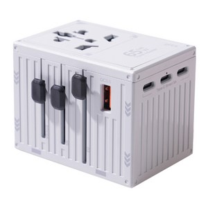 지클릭커 트래블 컨테이너 여행용 멀티 어댑터 PD65W 그레이, 그레이 PD65W, 1개