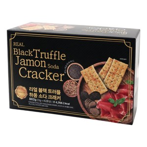 블랙 트러플 하몽 소다 크래커 맛있는 간식 만능 안주, 882g, 1개