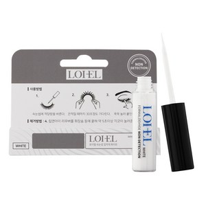 LOIEL 속눈썹 접착제, 클리어 화이트, 1개