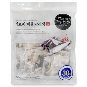 해통령 디포리 해물다시팩, 540g, 1개