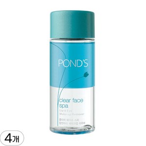 폰즈 클리어 훼이스 스파 립 앤 아이 메이크업 리무버, 120ml, 4개