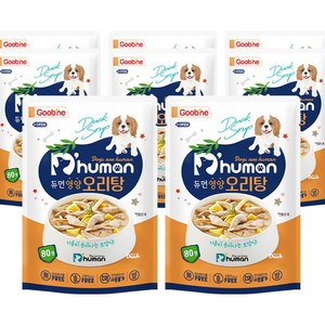 듀먼 영양 강아지 간식, 오리탕, 80g, 8개