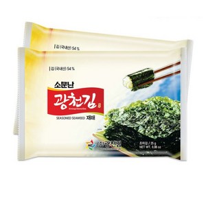 광천김 소문난 재래 전장김, 25g, 20개