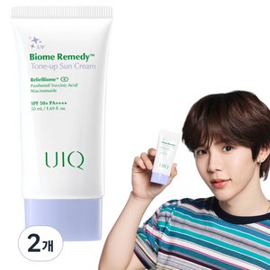 유이크 바이옴 레미디 톤업 선크림 (보라), 50ml, 2개