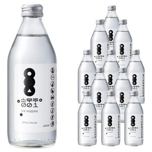 소우주001 유리병 미네랄워터 미세플라스틱없는 물 고순도 산소 충전 (12병 세트), 325ml, 12개
