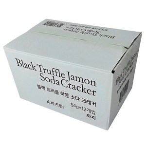 블랙 트러플 하몽 소다 크래커 1008g 맛있는 간식 만능 안주 한박스, 84g, 12개