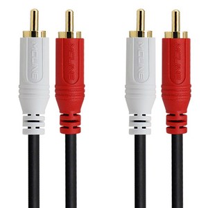 맥라인 2RCA to 2 RCA 국산 고급형 오디오 스피커 케이블 McLine