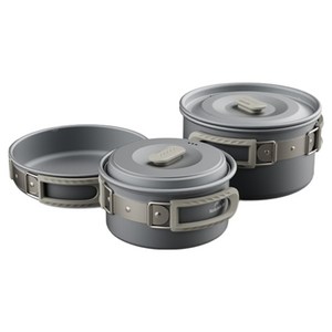 네이처하이크 아웃도어 캠핑 냄비 1.7L + 프라이팬 17.5cm + 냄비 1L 세트