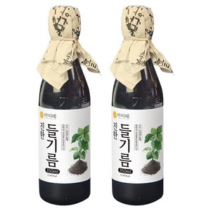 마미레 전통압착 들기름, 350ml, 2개