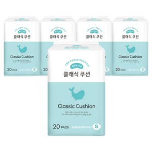 춤추는고래 날개형 롱 팬티라이너 20P X 5팩 /100매, 20개입, 롱, 5개