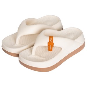 세인트새틴 버블 플랫폼 키높이 통굽 여성 쪼리 플립플랍(6cm)