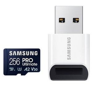삼성전자 PRO Ultimate 256GB + 리더기 마이크로SD 메모리카드 MB-MY256SB/WW