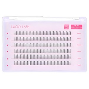 엘스몰 6줄속눈썹 가닥속눈썹 인조 연장 아이돌아이래쉬 A형 총480모, A형11mm, 2개