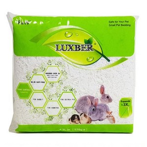 럭스버 소동물 종이베딩 화이트, 4.1L, 1개